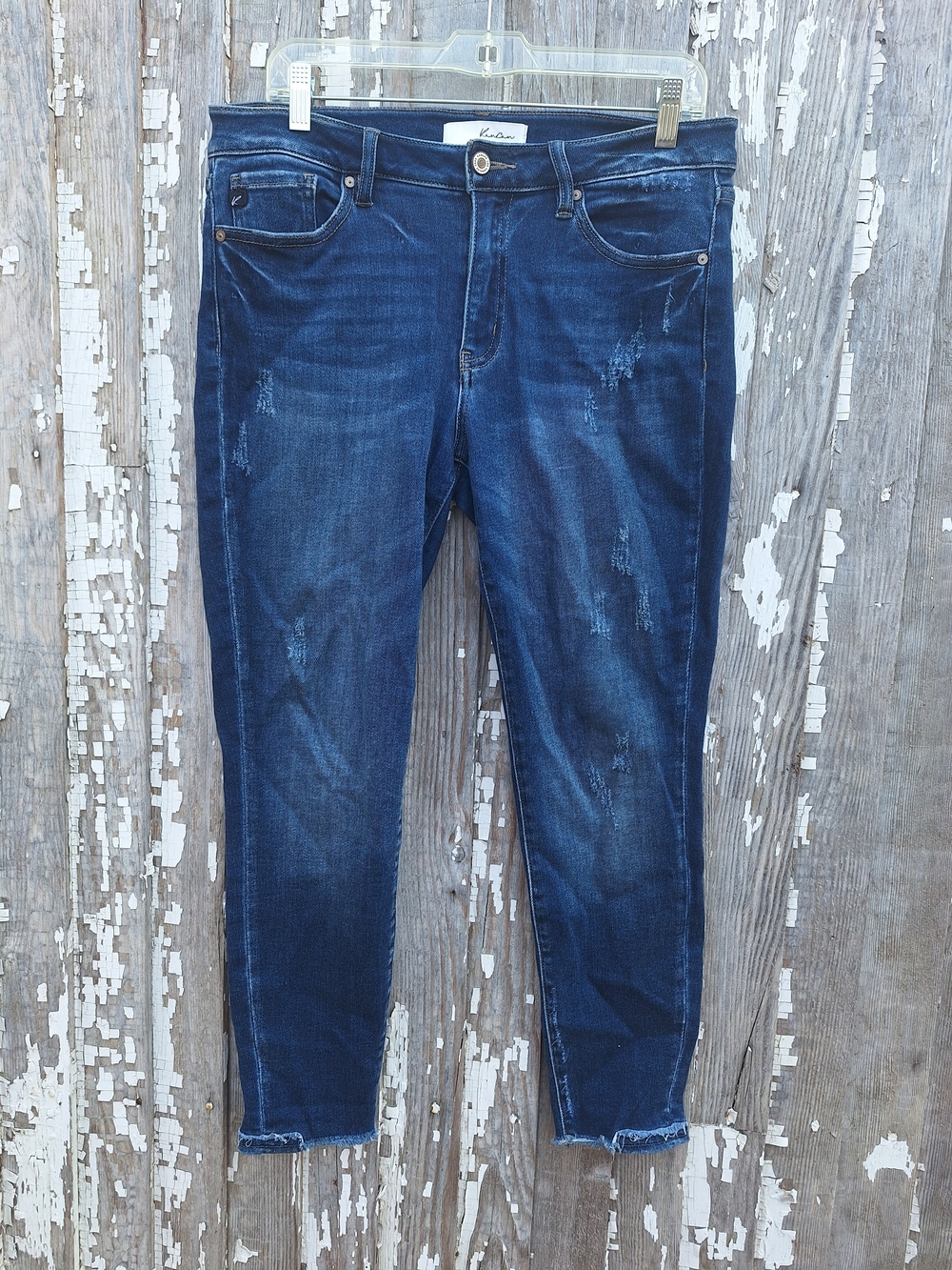 KanCan Landon Mid Rise Dark Indigo Skinny Jeans for Women Size 11 / 29